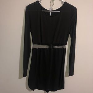 Long sleeves Black Dress